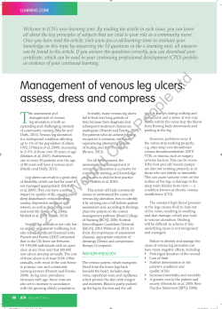 2013 Wound Care People Ltd - Journal of Community Nursing