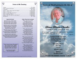Alma Altona Ebanks - Bodden Funeral Services