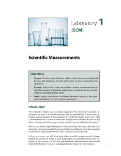 Laboratory 1 - OSU Chemistry