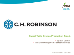 Global Table Grapes Production Trend.