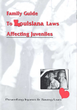 Louisiana Laws Affecting Juveniles