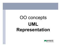 OO concepts UML Representation