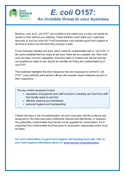 E.coli Factsheet