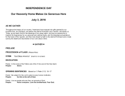 INDEPENDENCE DAY Our Heavenly Home Makes Us Generous