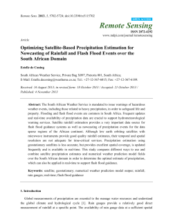 Optimizing Satellite-Based Precipitation Estimation for Nowcasting