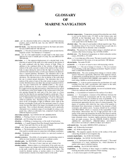 glossary of marine navigation