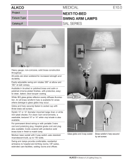 alkco medical e10.0 next-to-bed swing arm lamps sal series