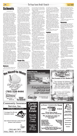 Schools - Osage County Herald