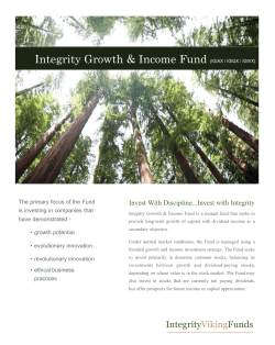 Brochure - Integrity Viking Funds