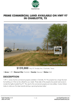 Prime Commercial Land Available On Hwy 97 In Charlotte, Tx