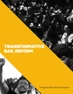 transformative bail reform - The Movement for Black Lives