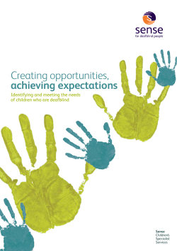 Creating opportunities, achieving expectations