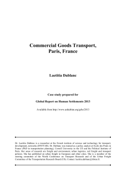 Commercial Goods Transport, Paris, France - UN