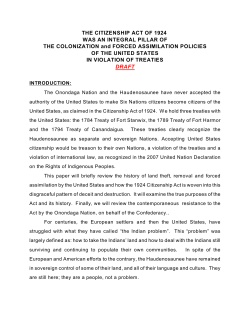 THE CITIZENSHIP ACT OF 1924 WAS AN INTEGRAL PILLAR OF