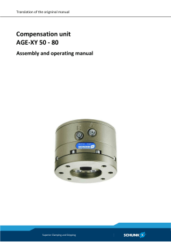 Compensation unit AGE-XY 50 - 80