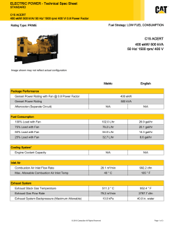 Prime Power (PRP): 500 kVA