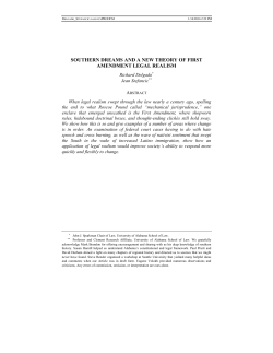 Southern Dreams and a New Theory of First