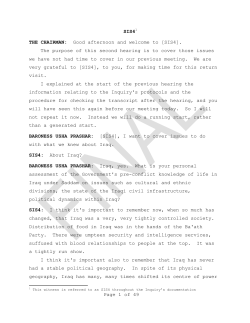 Page 1 of 49 SIS41 THE CHAIRMAN: Good afternoon