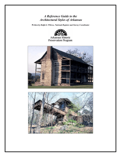Arkansas Architectural Styles - the Arkansas Historic Preservation