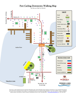Port Carling Downtown Walking Map