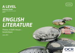 OCR A Level English Literature Delivery Guide