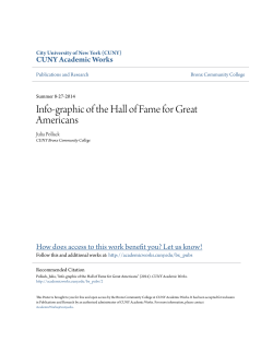 - CUNY Academic Works - The City University of New York