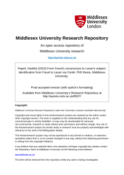 Middlesex University Research Repository