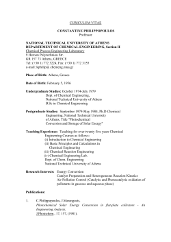 CURICULUM VITAE CONSTANTINE