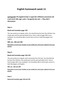 English homework week 11