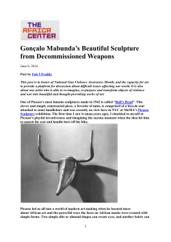 Gon&ccedil;alo Mabunda`s Beautiful Sculpture from - Magnin-A