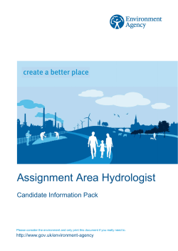 Assignment Area Hydrologist - ATS