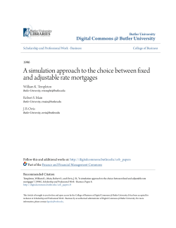 A simulation approach to the choice between fixed and adjustable