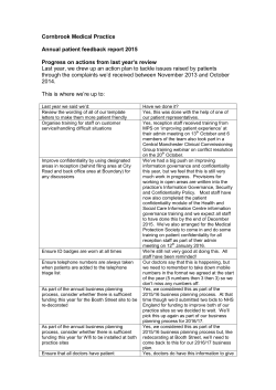 Read our Newsletter - Cornbrook Medical Practice