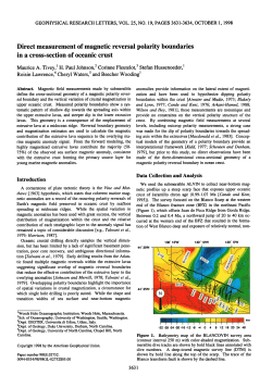 Direct measurement of magnetic reversal polarity boundaries in a