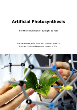 Artificial Photosynthesis