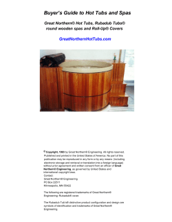 Buyer`s Guide to Hot Tubs and Spas