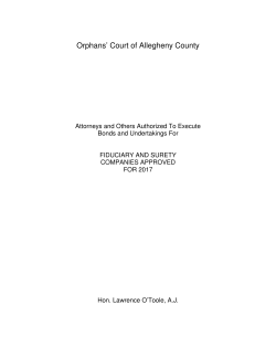 Fiduciaries/Sureties