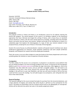 HIST 5880: History and Theory