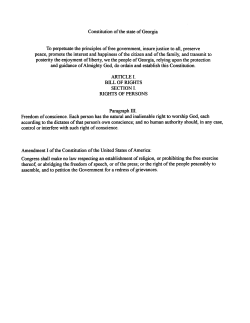 Congress shall make no law respecting an establishment ofreligion