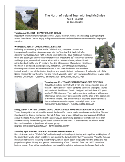 The North of Ireland Tour with Ned McGinley