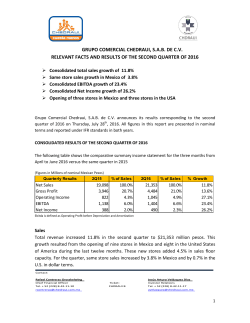 GRUPO COMERCIAL CHEDRAUI, S