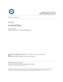 God and Man - BYU ScholarsArchive