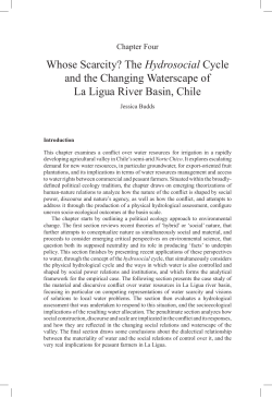 The Hydrosocial Cycle and the Changing Waterscape of