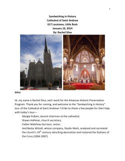 Sandwiching in History Cathedral of Saint Andrew 617 Louisiana