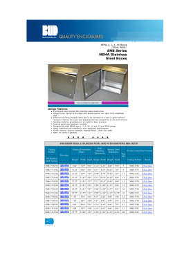 SNB Series NEMA Stainless Steel Boxes