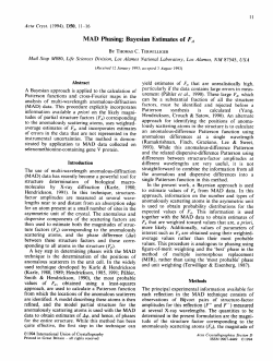 MAD phasing: Bayesian estimates of FA