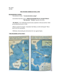 Spanish American War notes