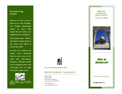 What do Muslims do? - University of Alberta