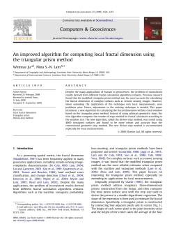 An improved algorithm for computing local fractal dimension using