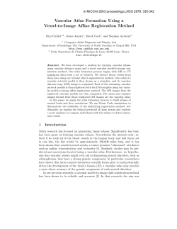 Vascular Atlas Formation Using a Vessel-to-Image Affine